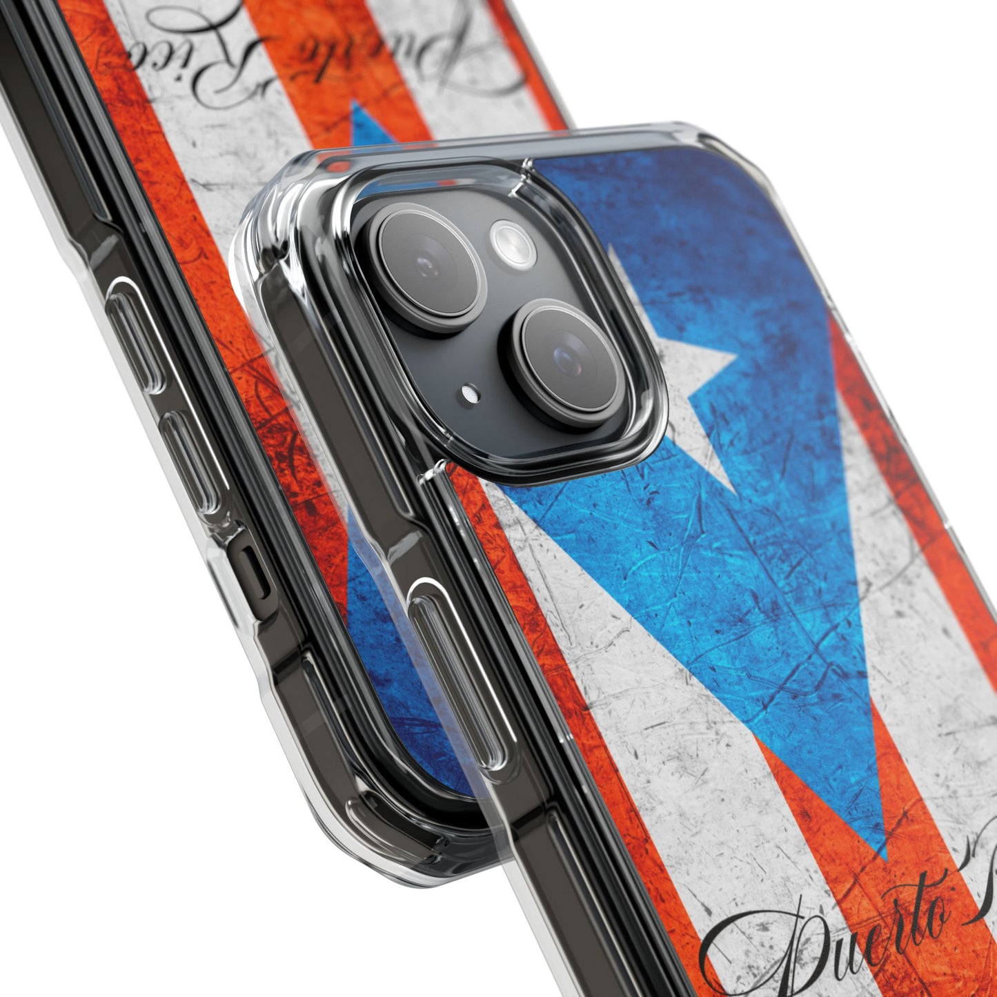 Iphone 15 Phone Case-Puerto Rico-Magnetic Clear Impact Cases