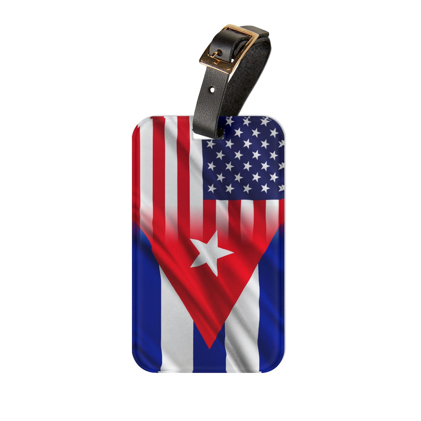 Luggage Tag-Cuban/USA Flag