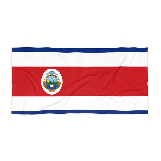 Costa Rica Flag Beach Towel