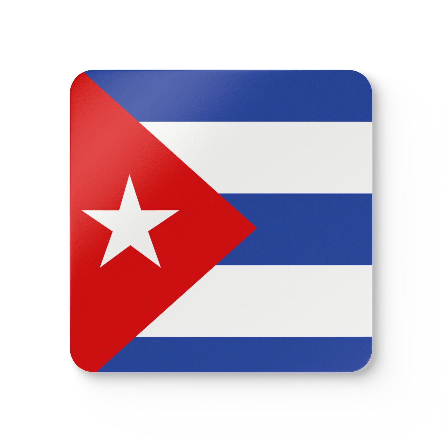 Cuban Flag Corkwood Coaster Set