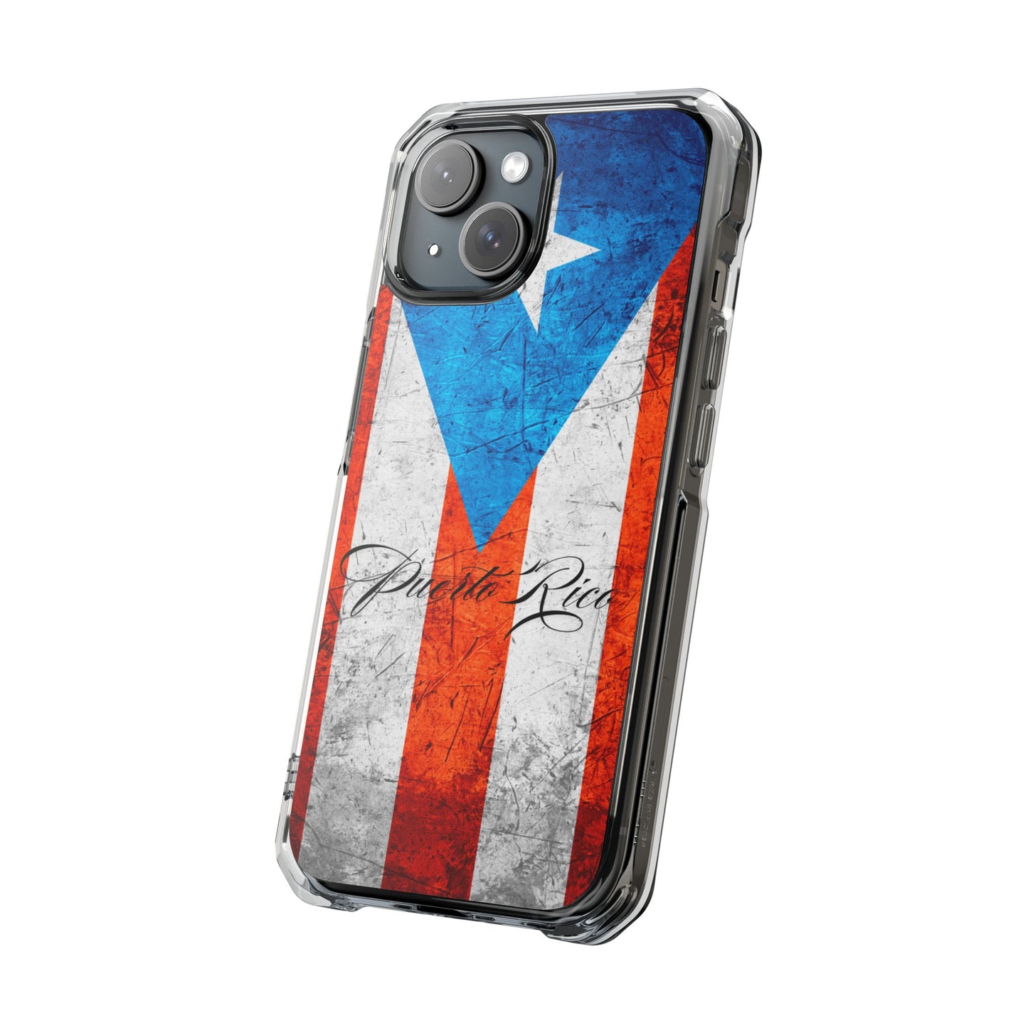 Iphone 15 Phone Case-Puerto Rico-Magnetic Clear Impact Cases