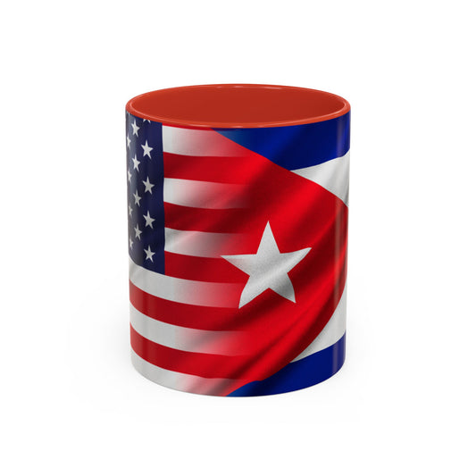 CUBA/USA Accent Coffee Mug (11, 15oz)