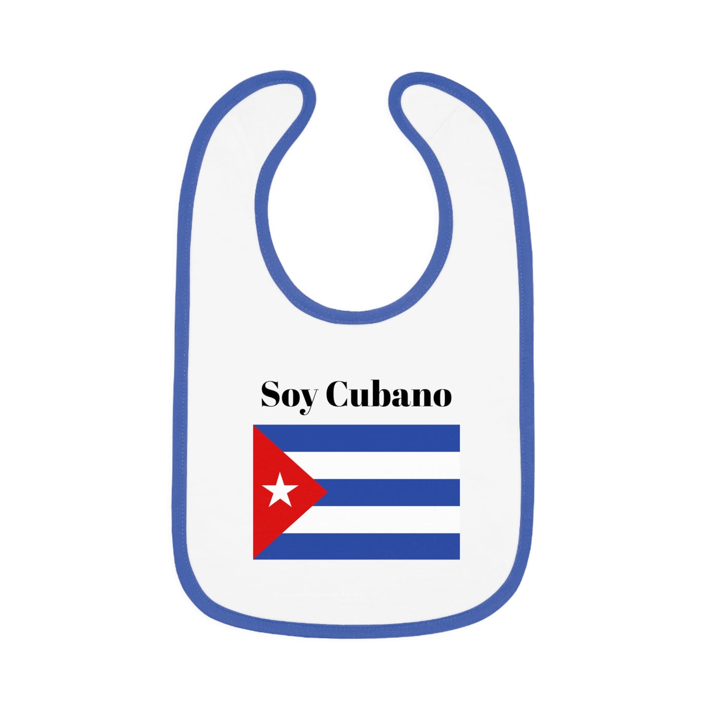 "Soy Cubano" Baby Contrast Trim Jersey Bib