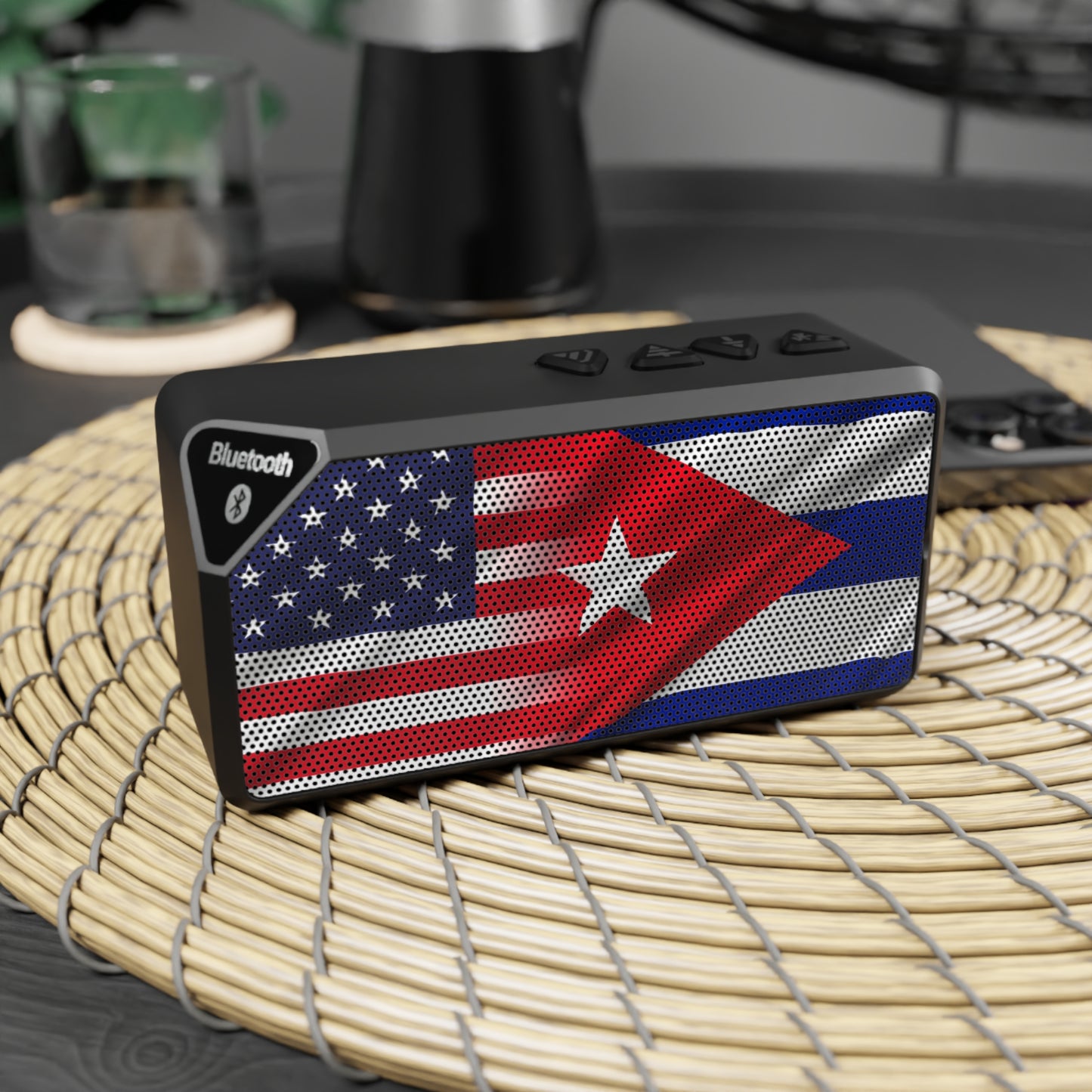 Jabba Bluetooth Speaker-CUBA/USA Flag