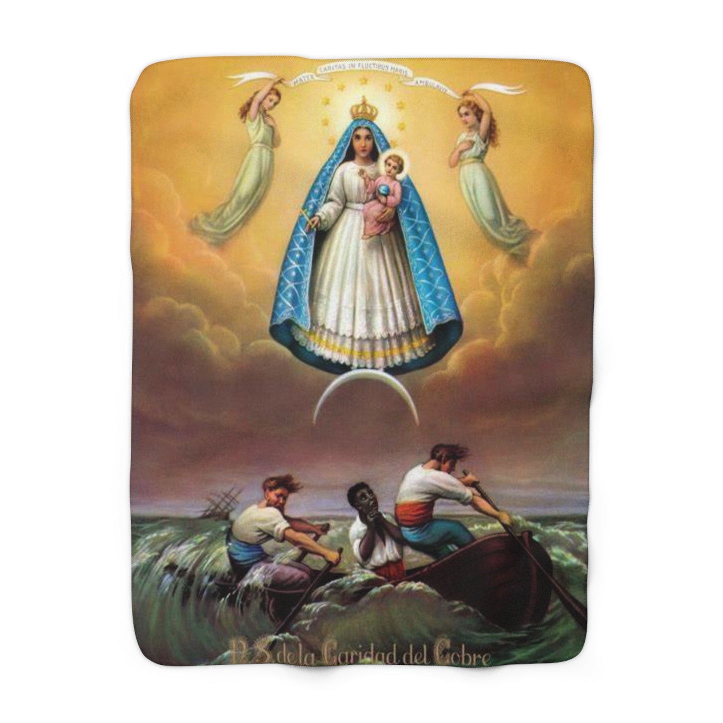 Caridad del Cobre-Sherpa Fleece Blanket