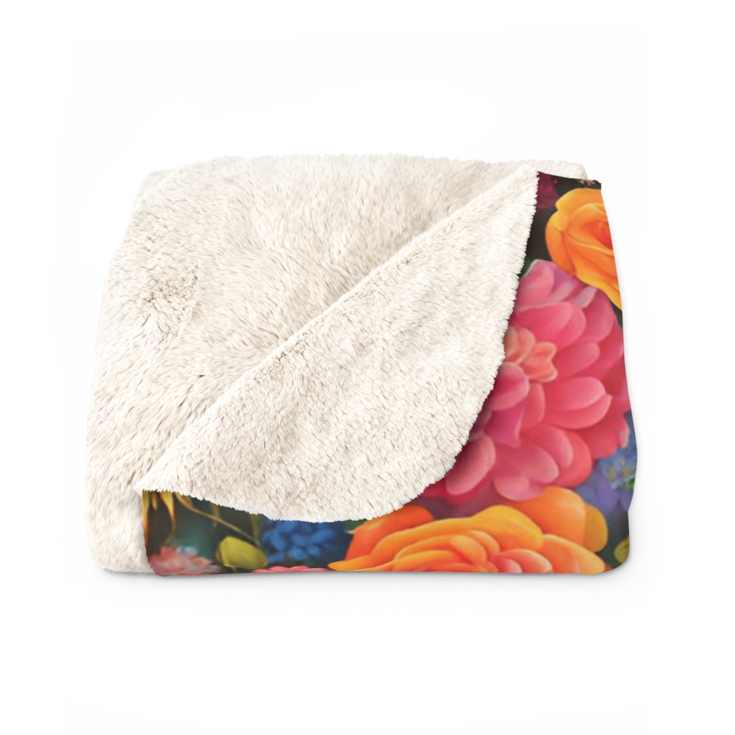 Guadalupe Sherpa Fleece Blanket