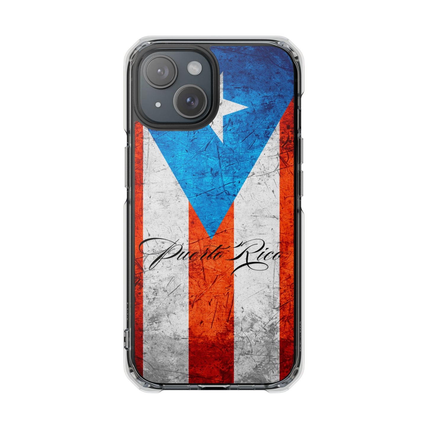 Iphone 15 Phone Case-Puerto Rico-Magnetic Clear Impact Cases