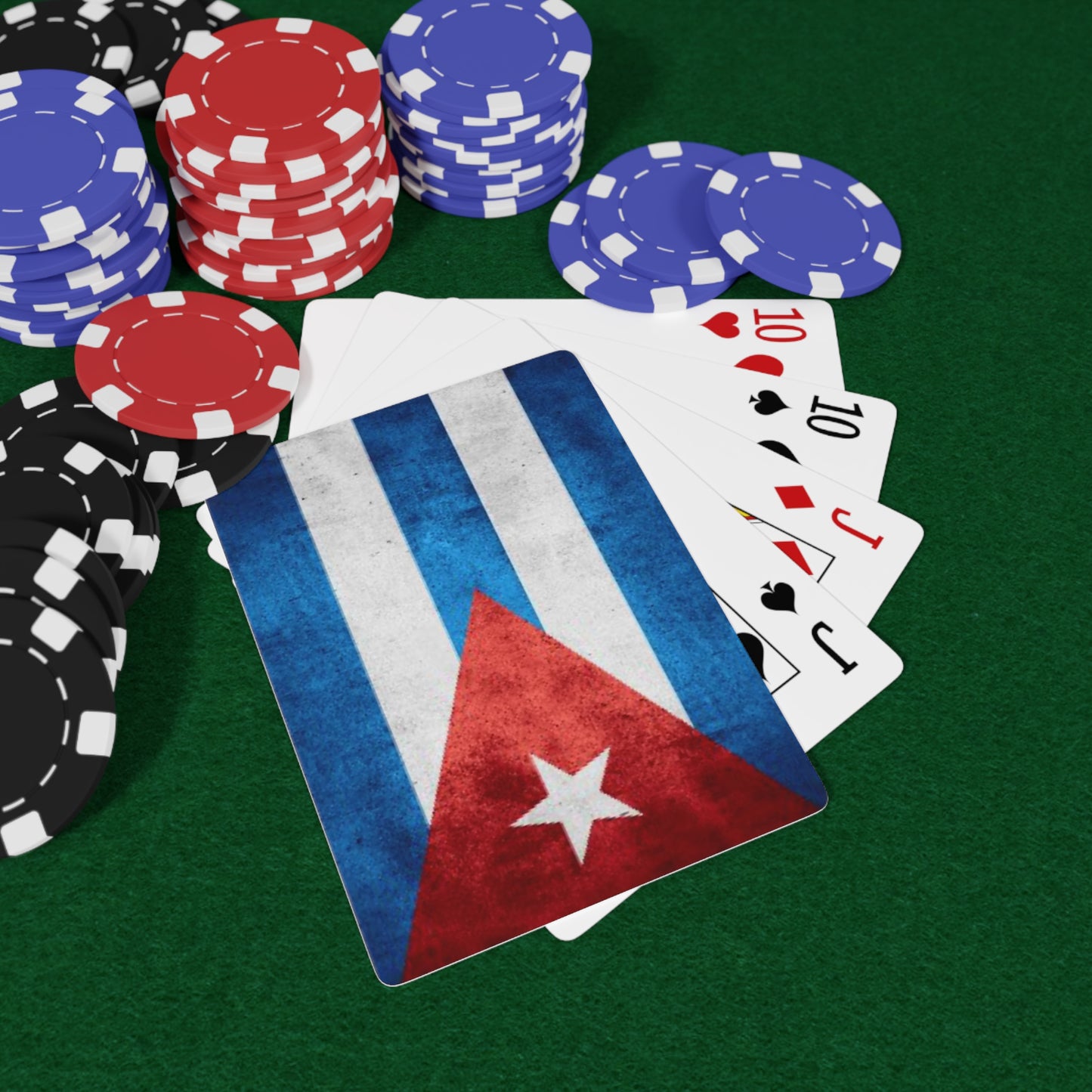 Cuban Flag Custom Poker Cards