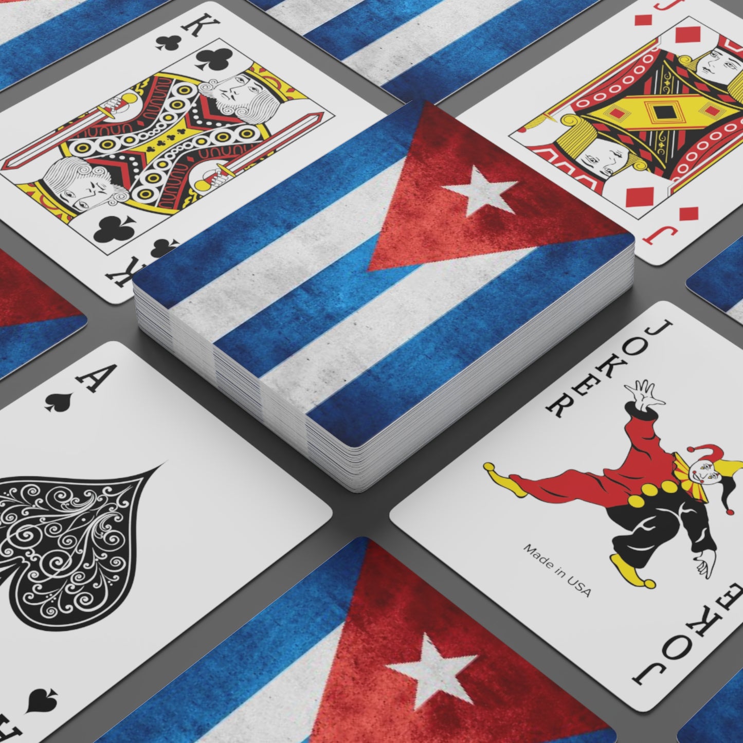 Cuban Flag Custom Poker Cards